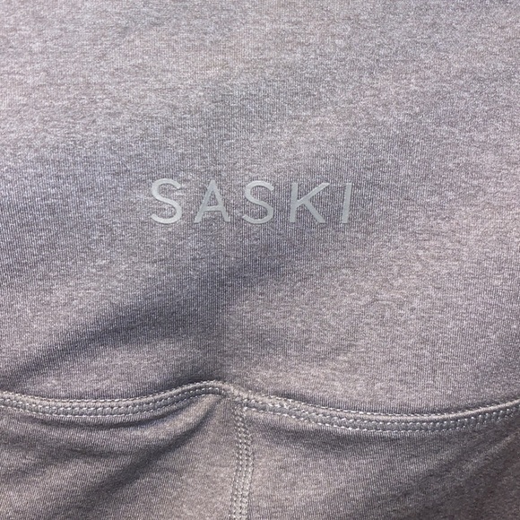 SASKI - grey high rise bike shorts L - Picture 4 of 9
